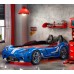 GTE Blue Sports Car Bed for Kids – Eco-Friendly, LED Lights & Realistic Sound