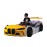 Turbo Speed Yellow  Kids Race Car Bed