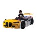 Turbo Speed Yellow  Kids Race Car Bed