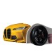 Turbo Speed Yellow  Kids Race Car Bed